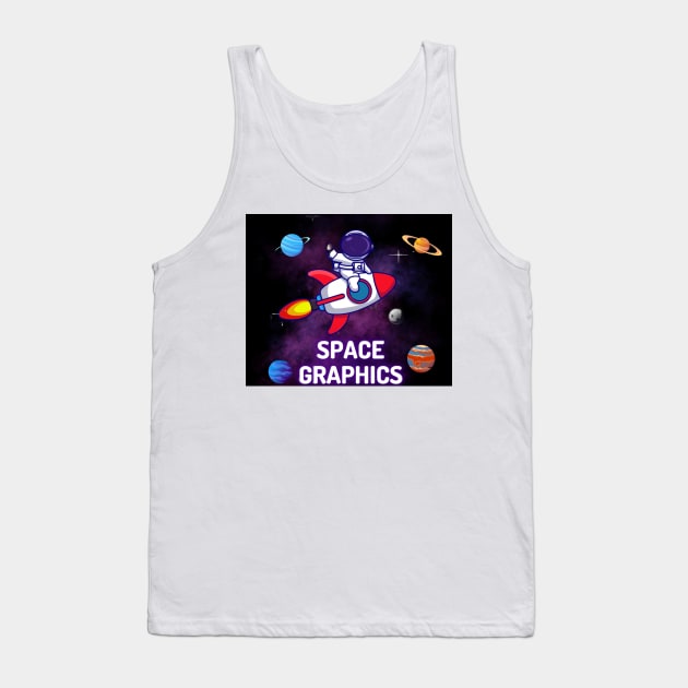 Space graphic T-shirt Tank Top by Yash_Sailani